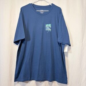 Huk First Tuna Tee Set Sail Blue Graphic Fishing Shirt XXL